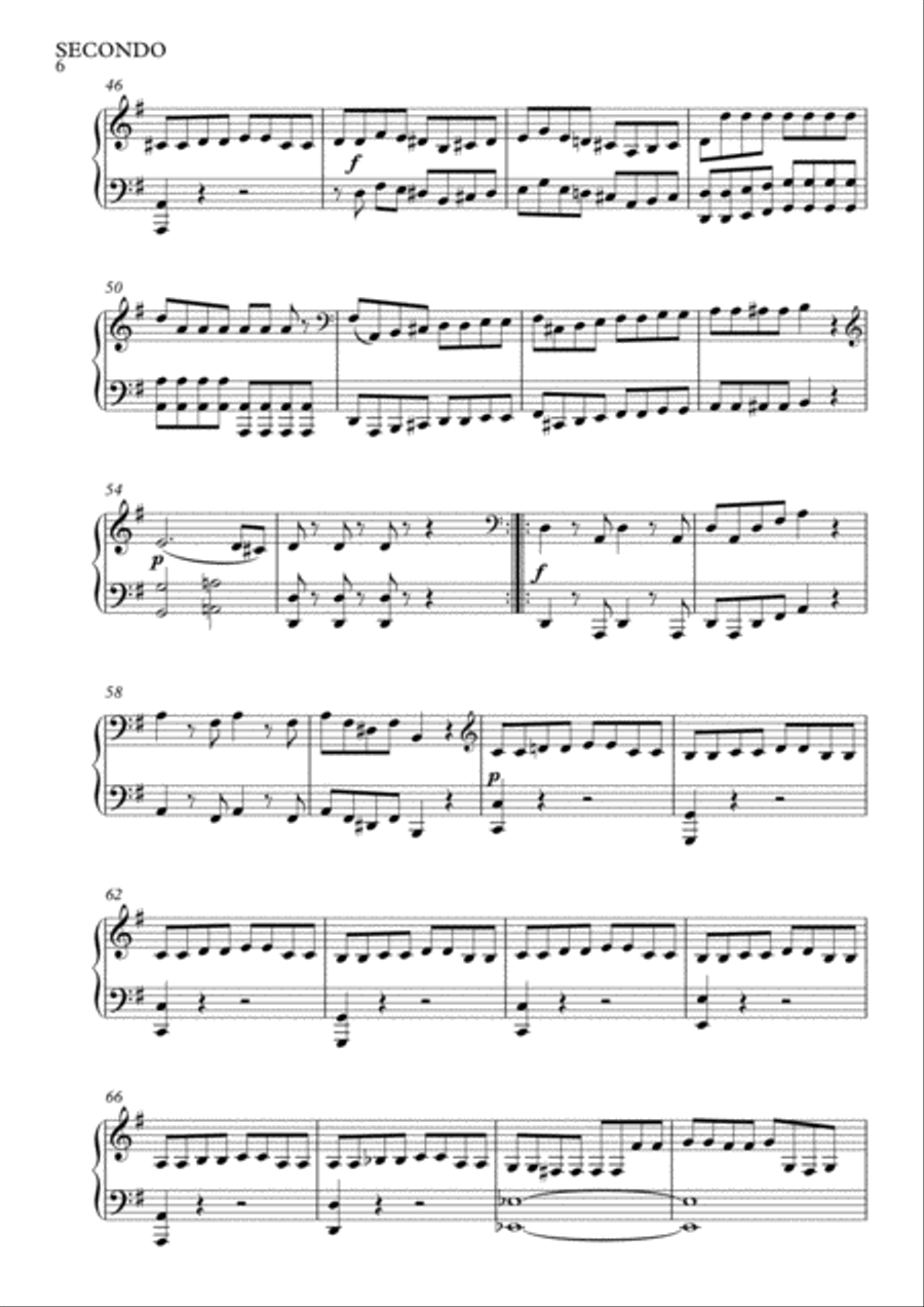 Eine Kleine Nachtmusik (Allegro) Piano scores gallery preview page 6