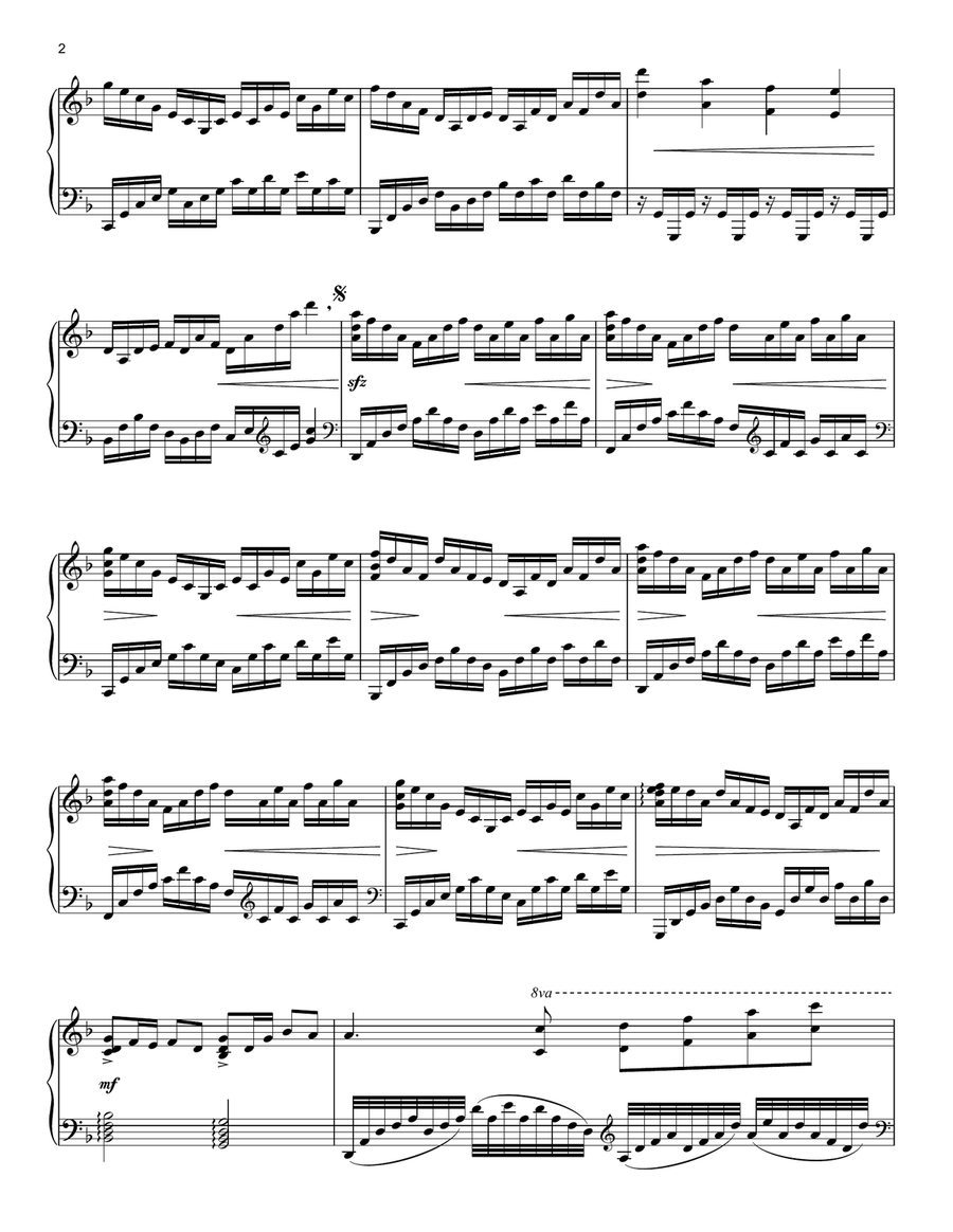 Crystallize Piano Solo scores gallery preview page 2