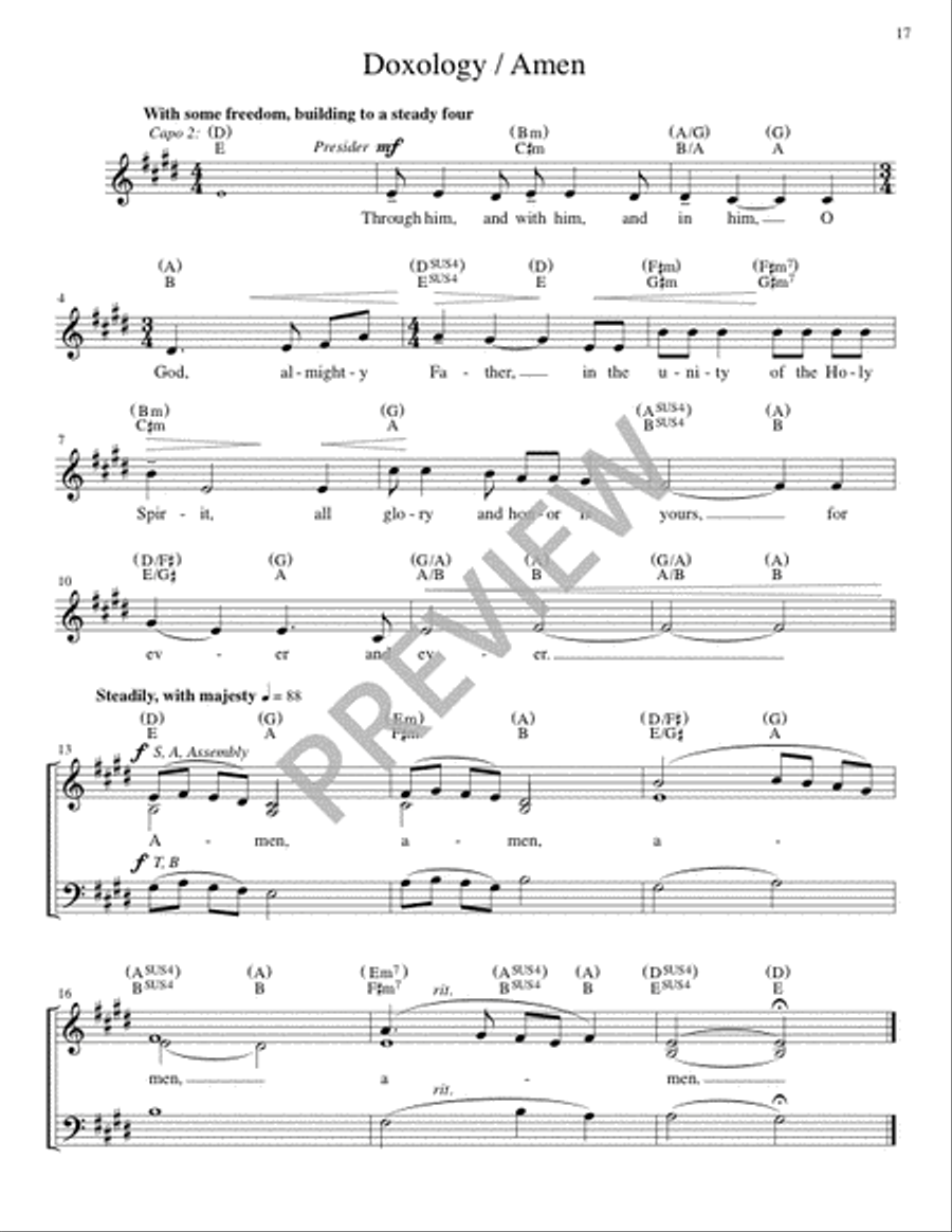 The Glendalough Mass - Guitar edition Guitar scores gallery preview page 18