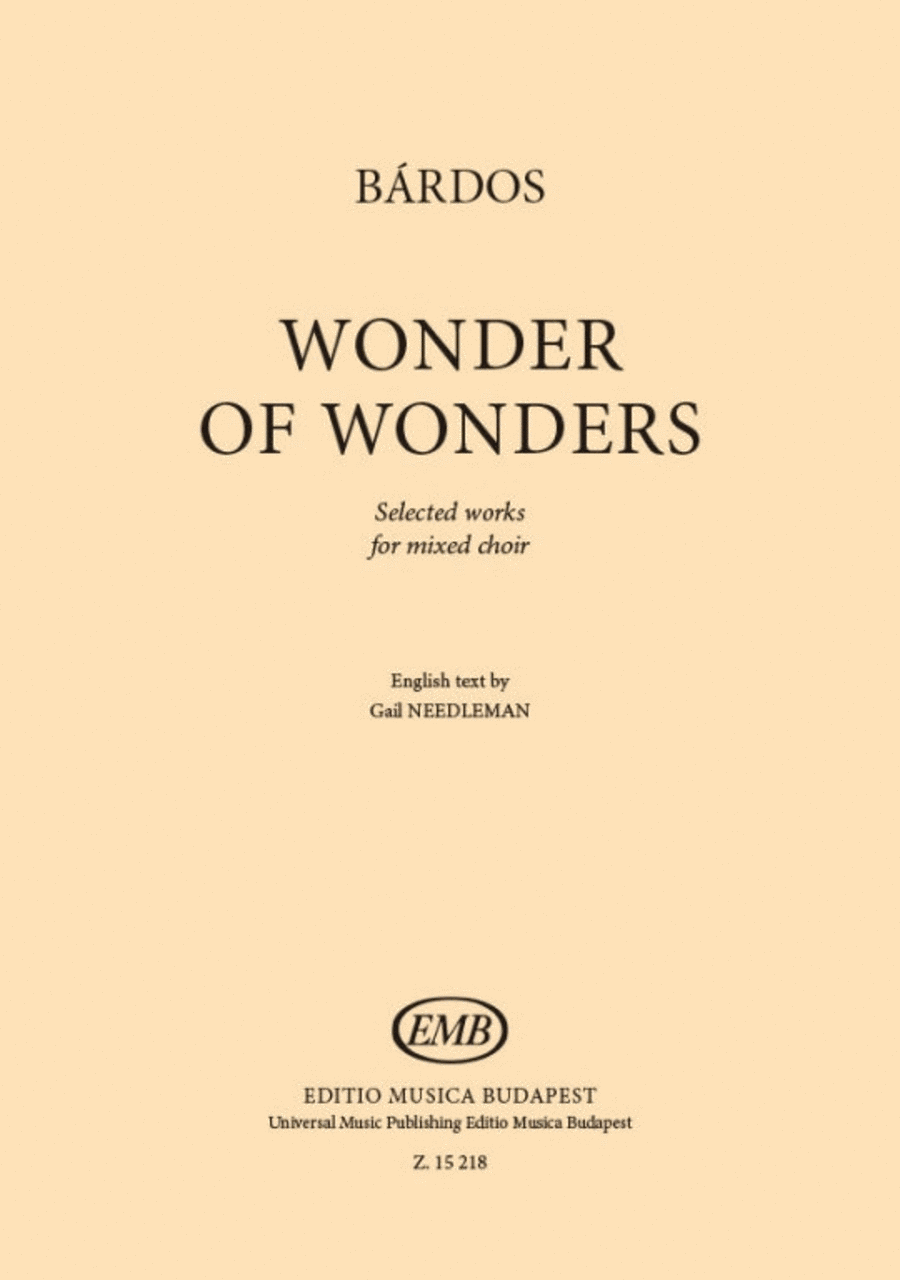Wonder Of Wonders 4-Part scores gallery preview page 1
