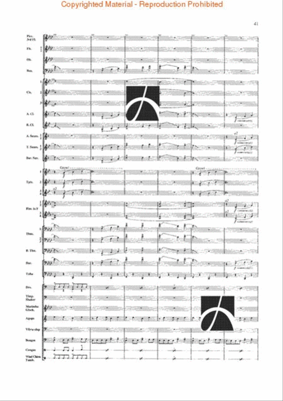 Jungle Fantasy Jungle Fantasy Concert Band scores gallery preview page 38