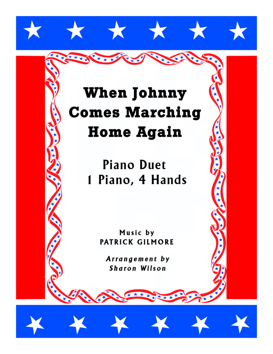 When Johnny Comes Marching Home (1 Piano, 4 Hands Duet) 1 Piano, 4-Hands scores gallery preview page 1