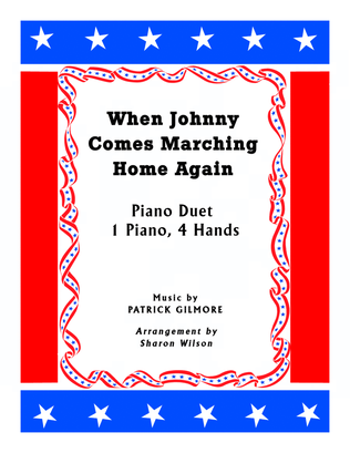 Book cover for When Johnny Comes Marching Home (1 Piano, 4 Hands Duet)