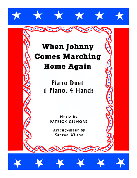 When Johnny Comes Marching Home (1 Piano, 4 Hands Duet) image number null