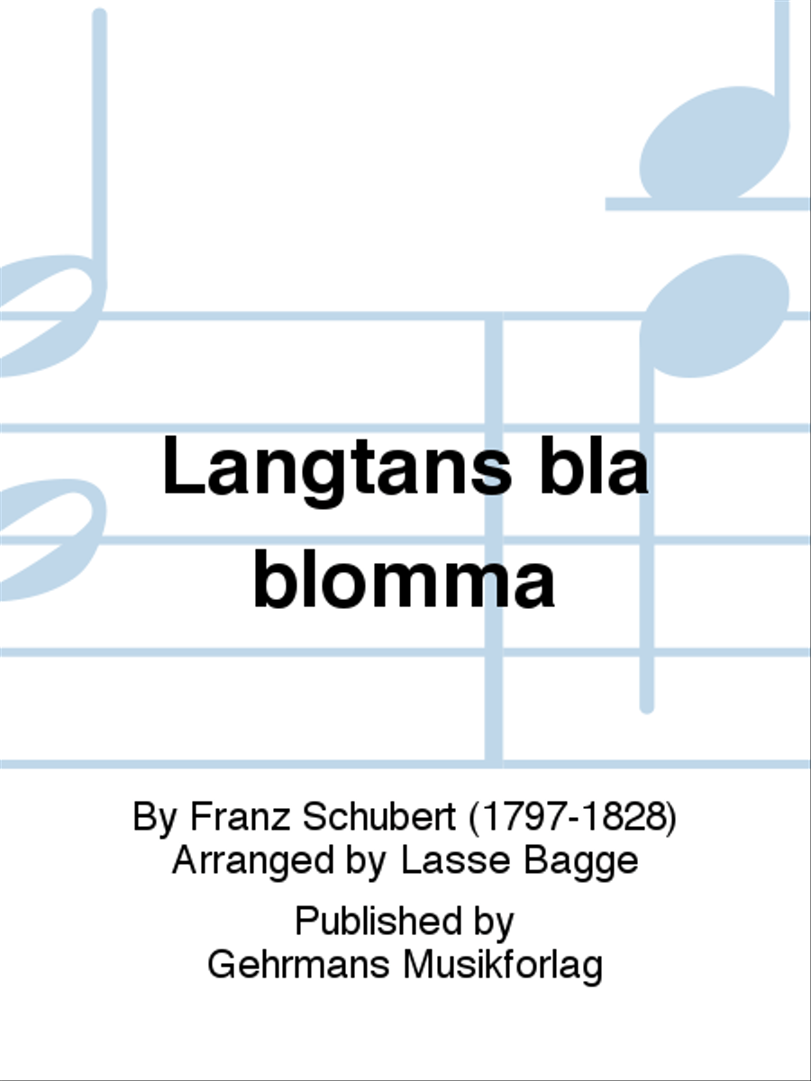 Langtans bla blomma Choir scores gallery preview page 1