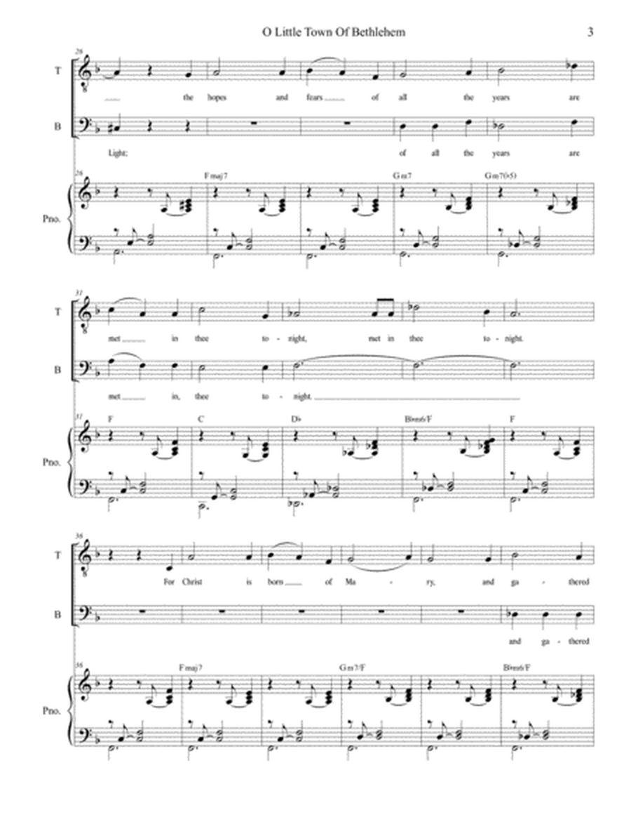 O Little Town Of Bethlehem (Duet for Tenor and Bass Solo) image number null