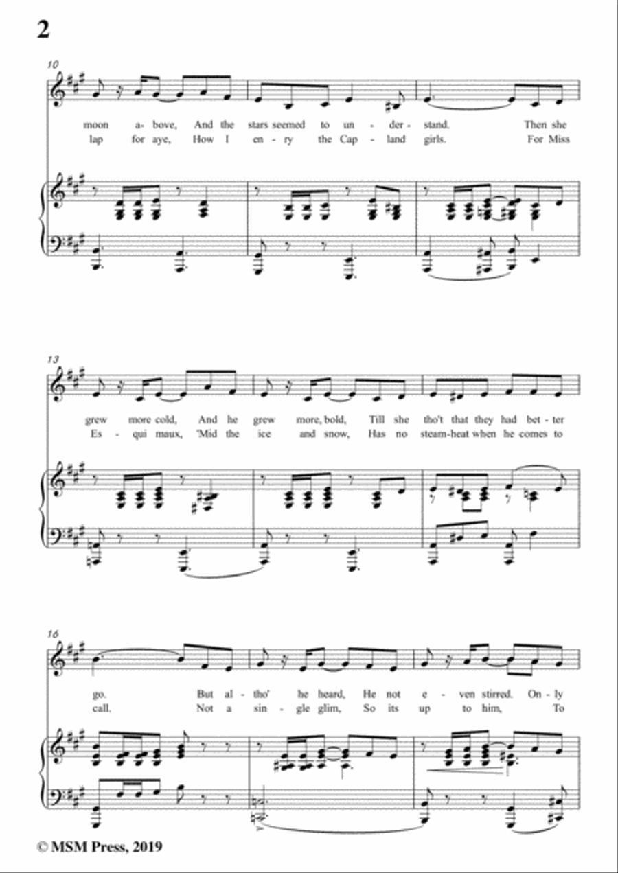 Karl Hoschna-Cuddle Up A Little Closer,Lovey Mine,in A Major,for Voice&Pno Voice scores gallery preview page 4