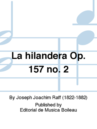 La hilandera Op. 157 no. 2