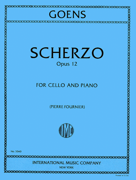 Scherzo, Op. 12 (FOURNIER)