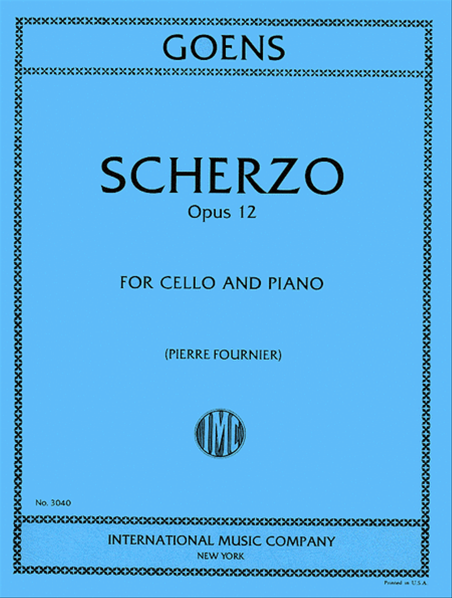 Scherzo, Op. 12 Scherzo, Op. 12 Piano Accompaniment scores gallery preview page 1