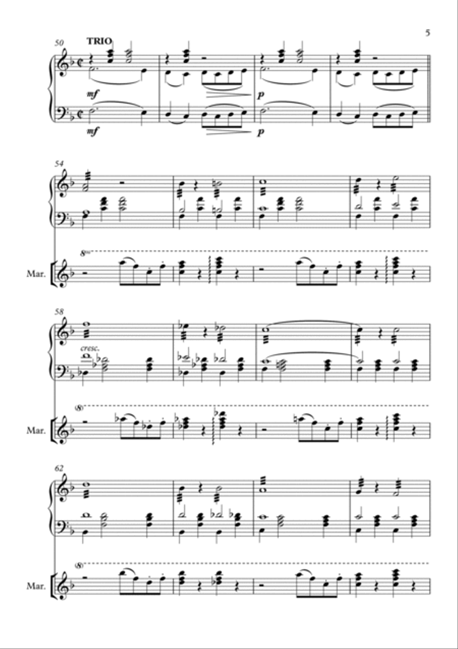Entry of the Gladiators Percussion Ensemble scores gallery preview page 5