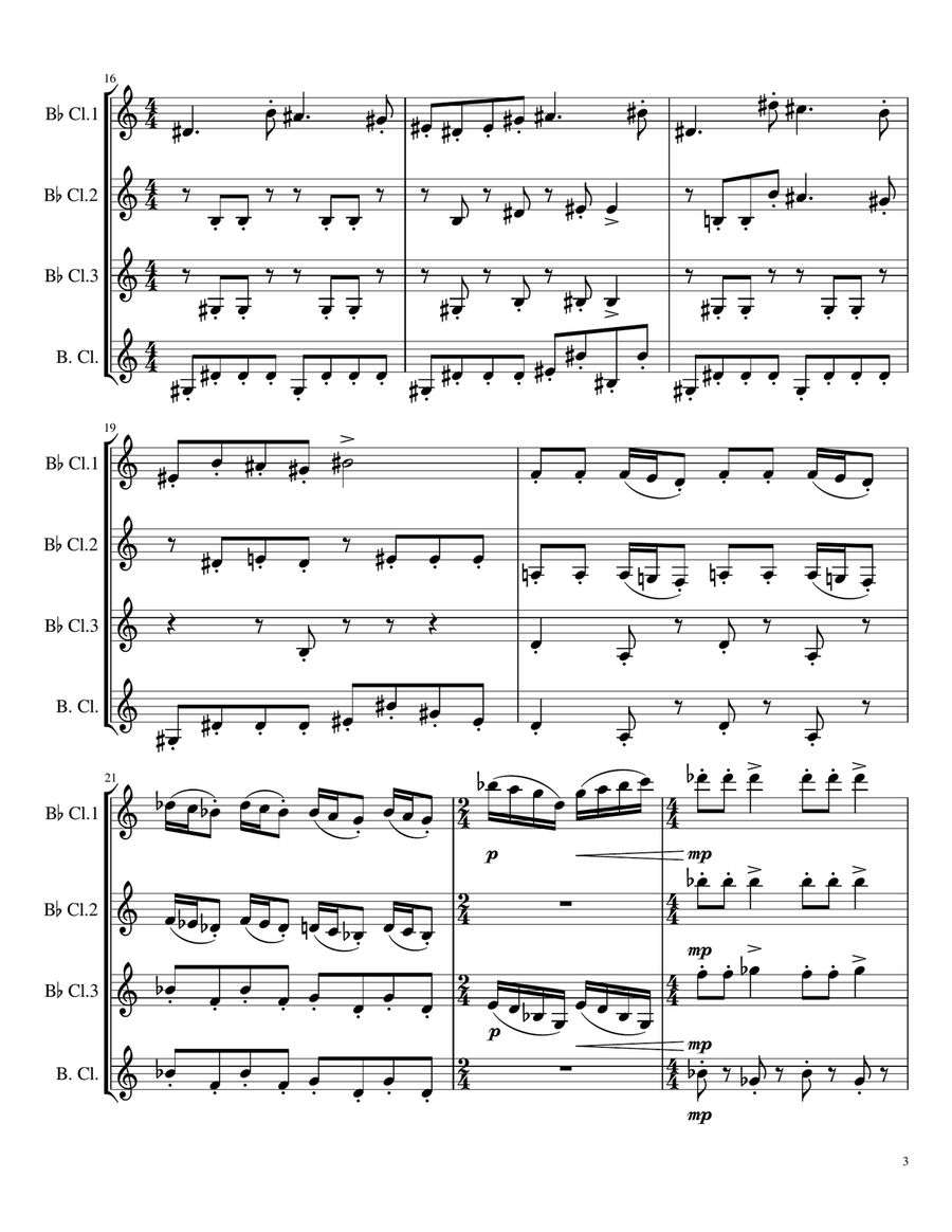 This Is Halloween Woodwind Quartet scores gallery preview page 3