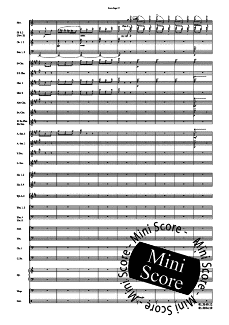 Scheherazade, Part II Concert Band scores gallery preview page 31