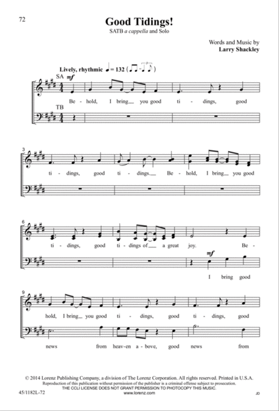 All Around A Cappella 4-Part scores gallery preview page 52