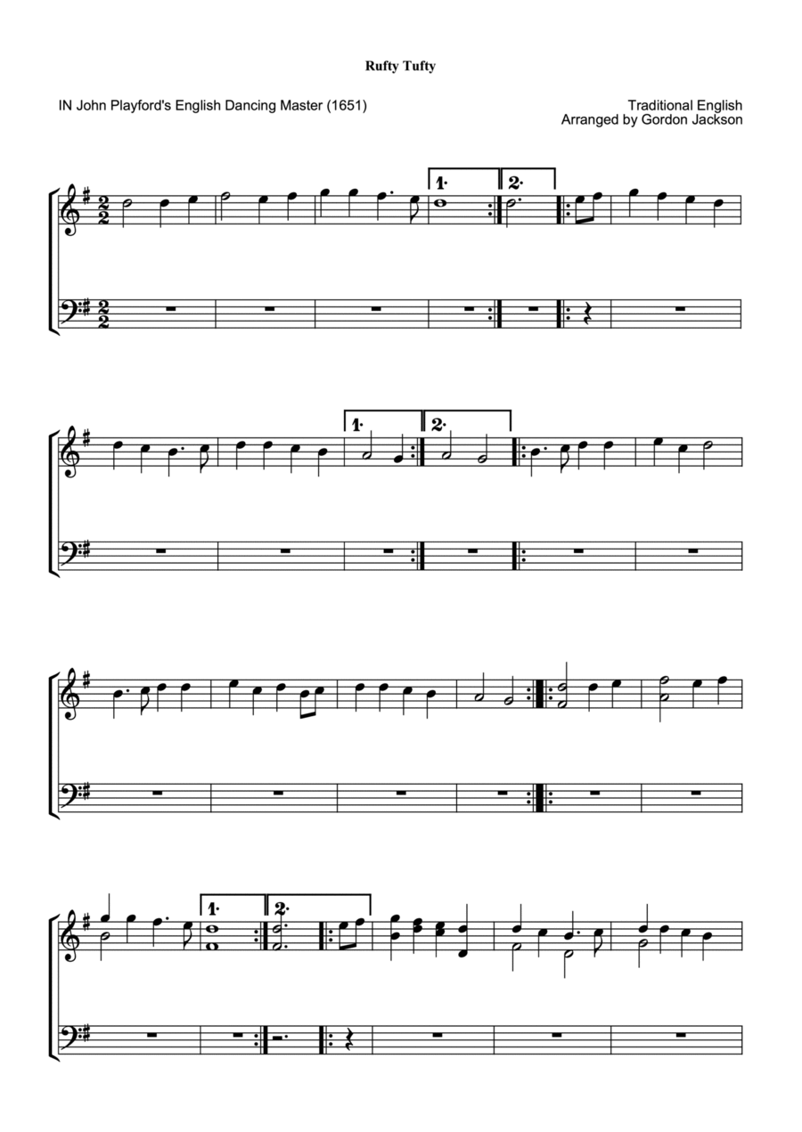 Rufty Tufty Small Ensemble scores gallery preview page 1