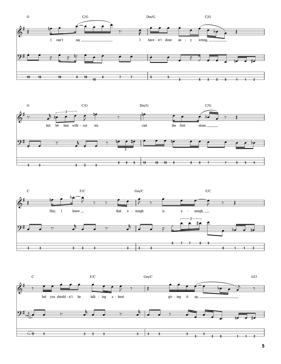 Don't Change Horses (In The Middle Of The Stream) Acoustic Guitar scores gallery preview page 5