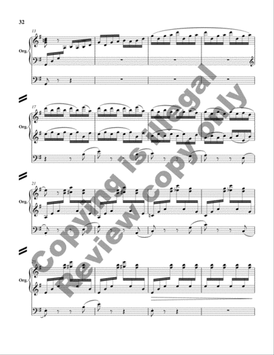 Concerto in C Major (Additional Full Score) Organ scores gallery preview page 10