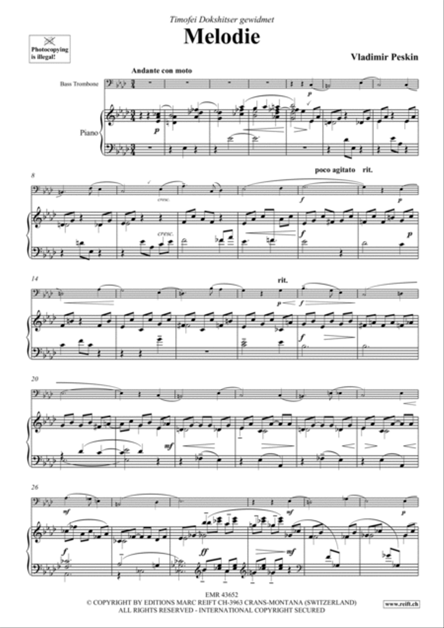 Melodie Trombone scores gallery preview page 3