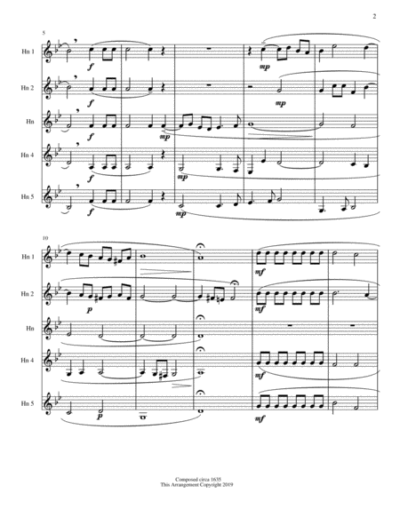 Miserere Mei, Deus - Gregorio Allegri - Horn Quintet