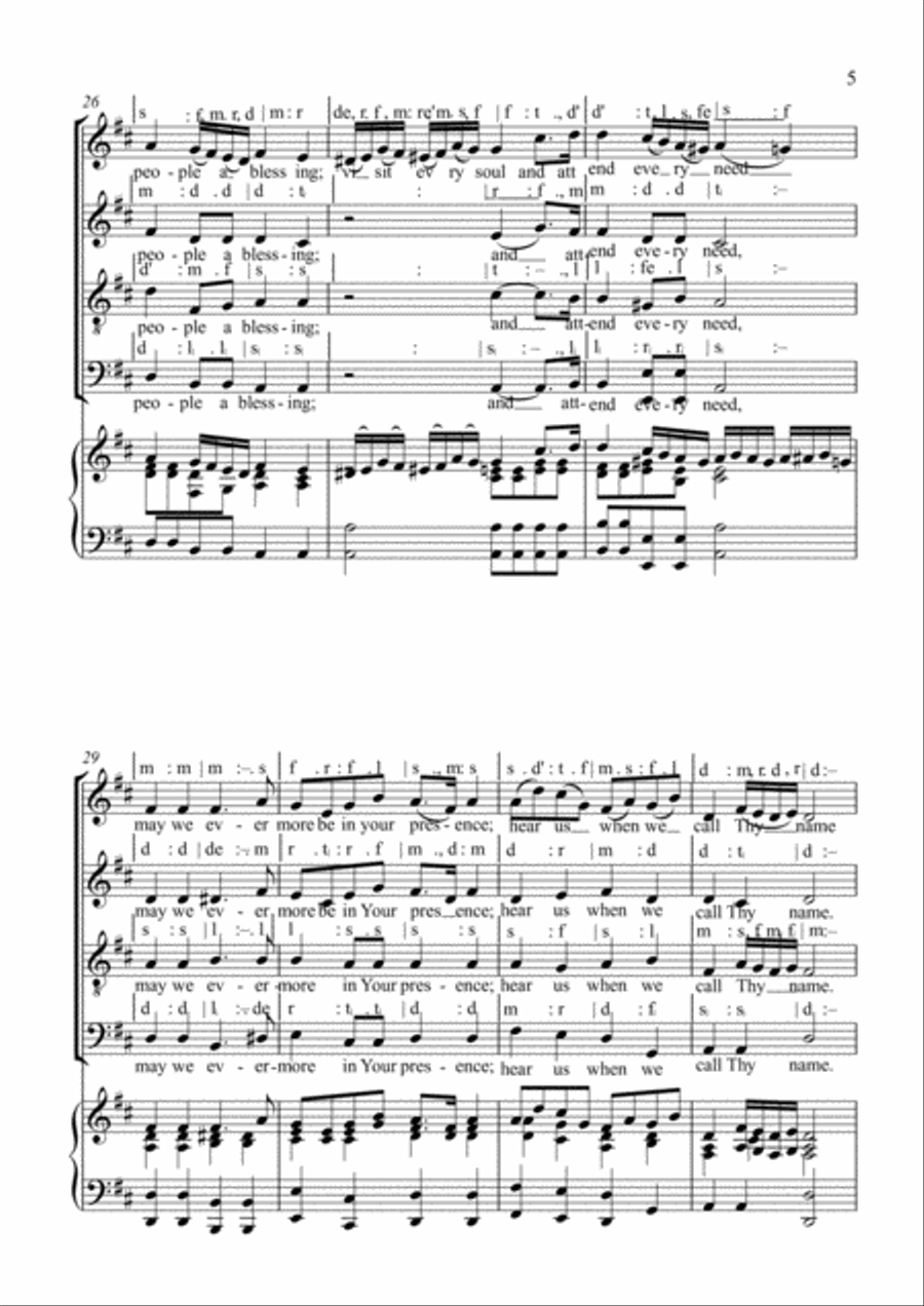 Bless this day Choir scores gallery preview page 5