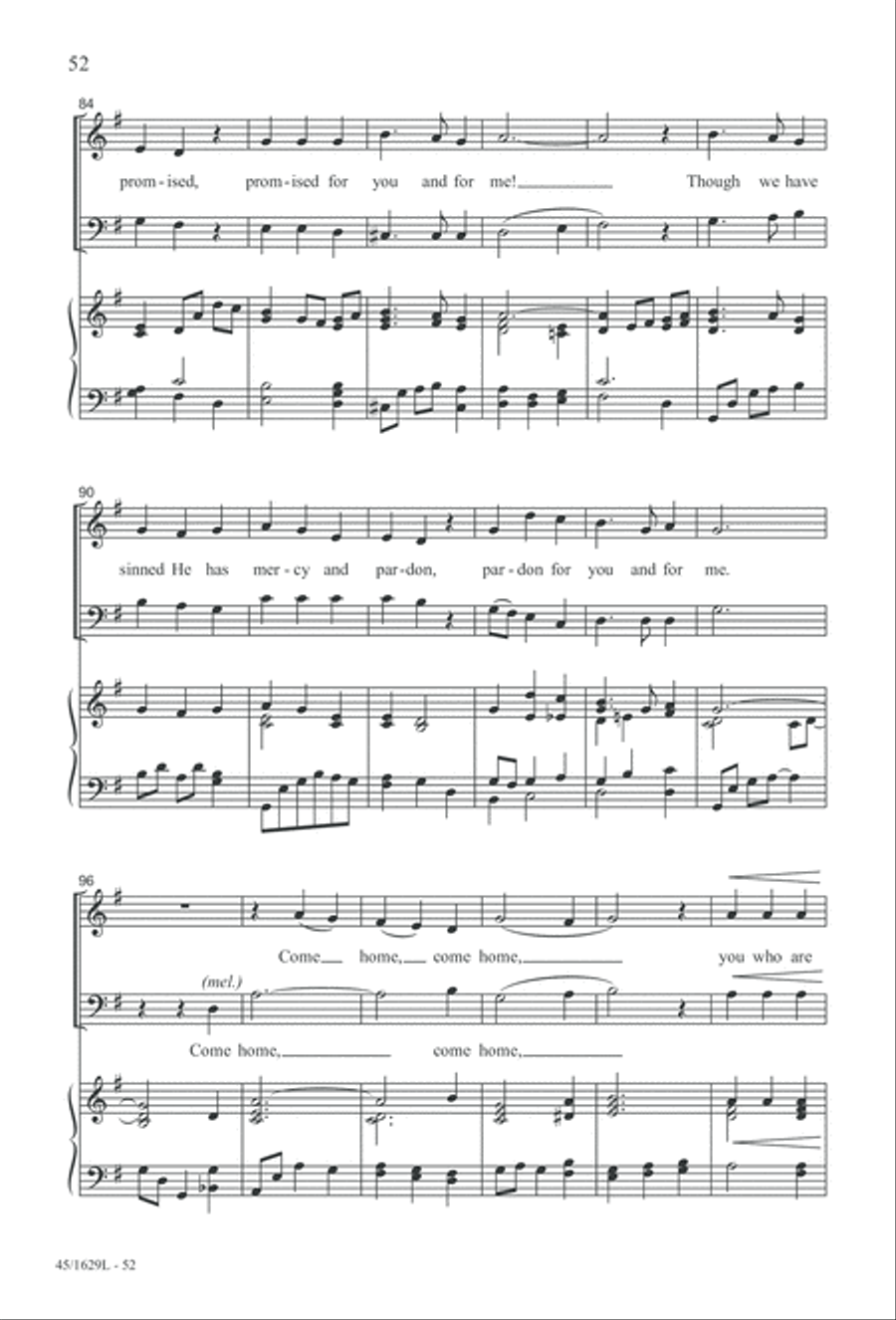 Hymns We Love to Sing, Vol. 2 3-Part scores gallery preview page 52