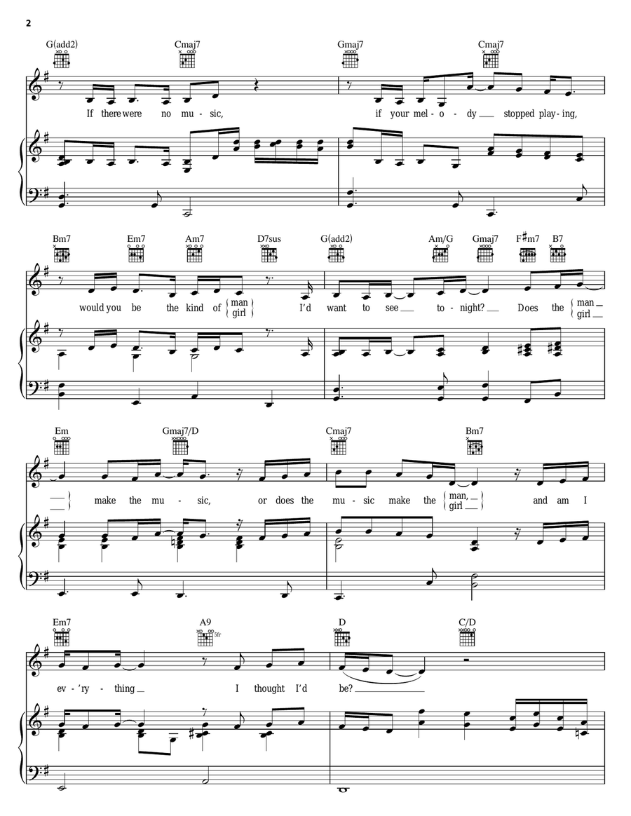 If You Really Knew Me Piano, Vocal, Guitar scores gallery preview page 2