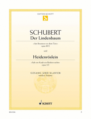 Book cover for Der Lindenbaum / Heidenröslein E major
