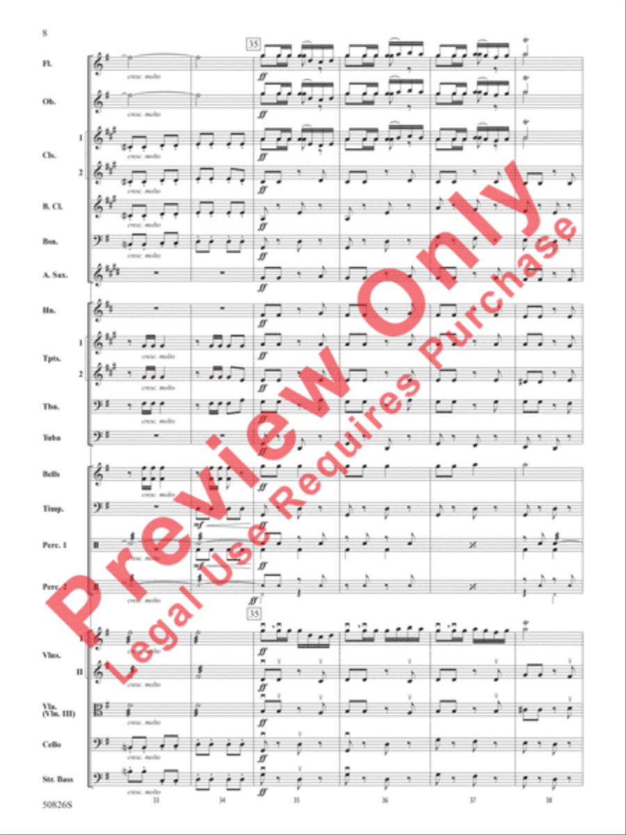 Overture from Carmen Full Orchestra scores gallery preview page 9