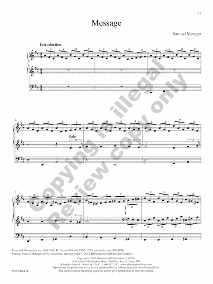 The Festival Hymn Collection, Volume 3 Organ scores gallery preview page 12