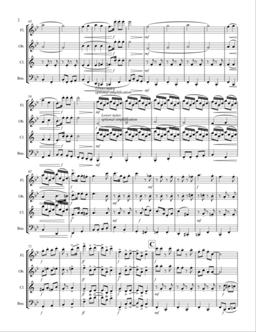 Pennsylvania Polka Woodwind Quartet scores gallery preview page 3