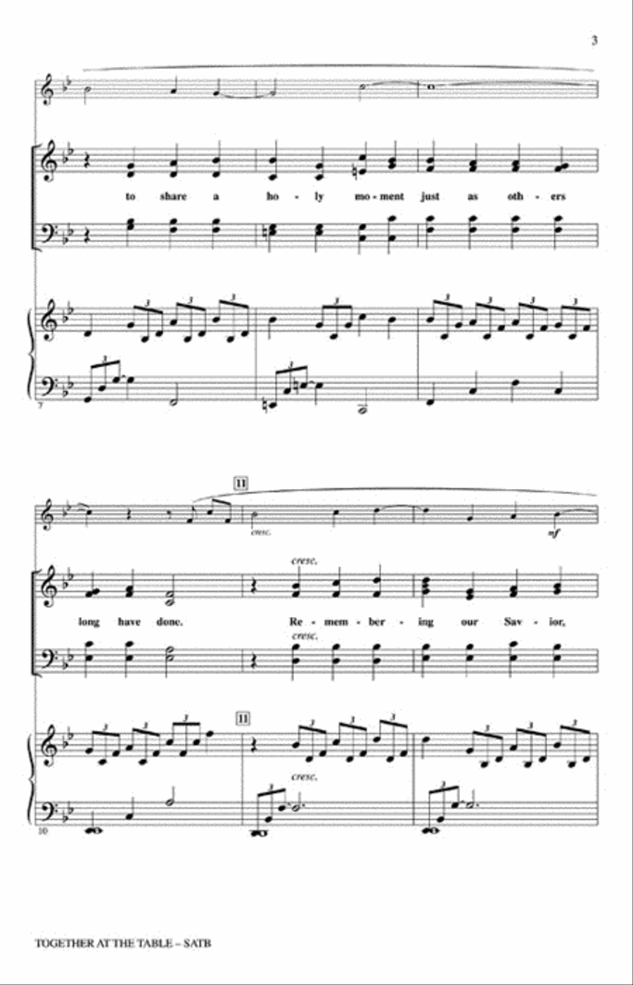 Together at the Table of the Lord 4-Part scores gallery preview page 3