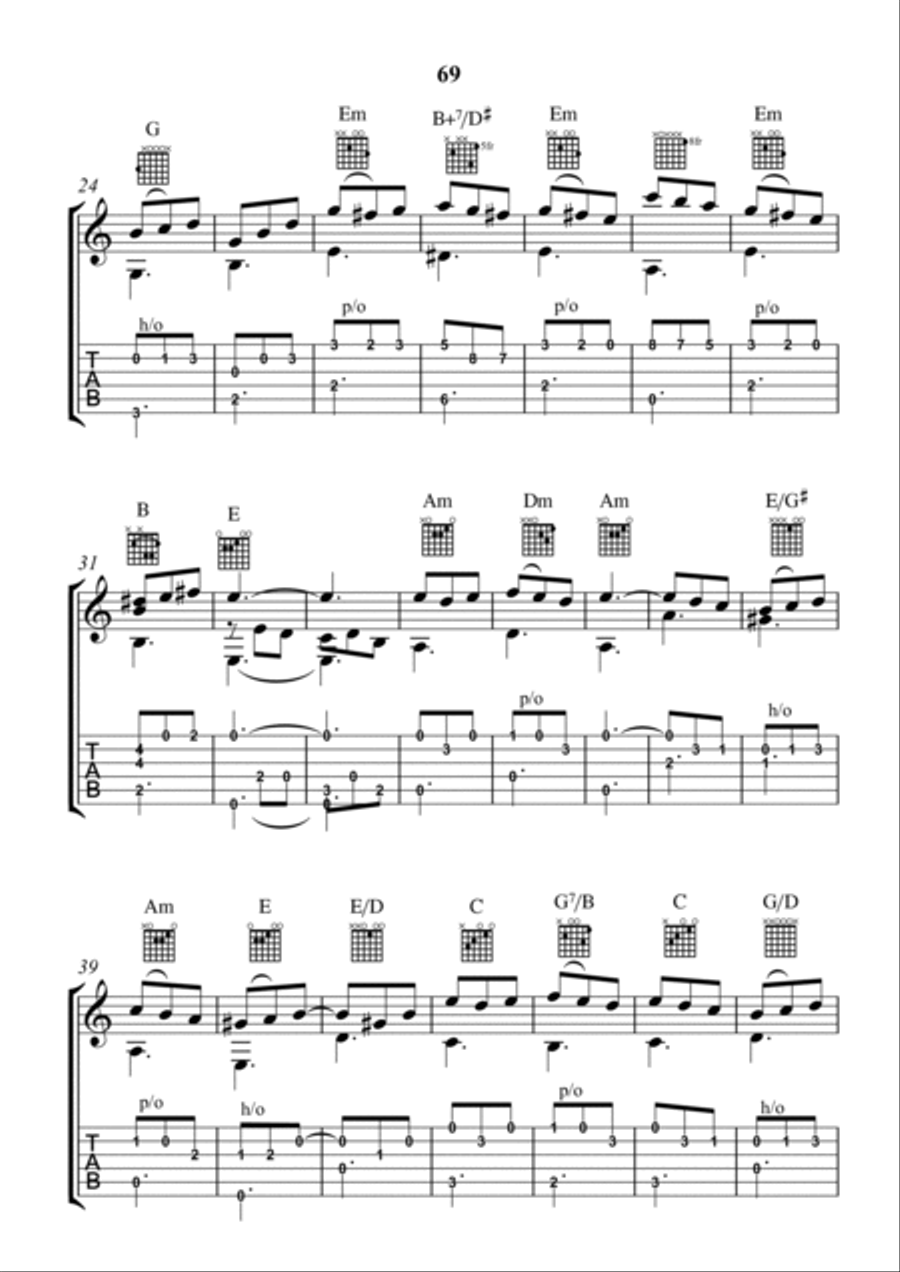 GAVOTTE 2. GAVOTTE 2. Acoustic Guitar scores gallery preview page 2