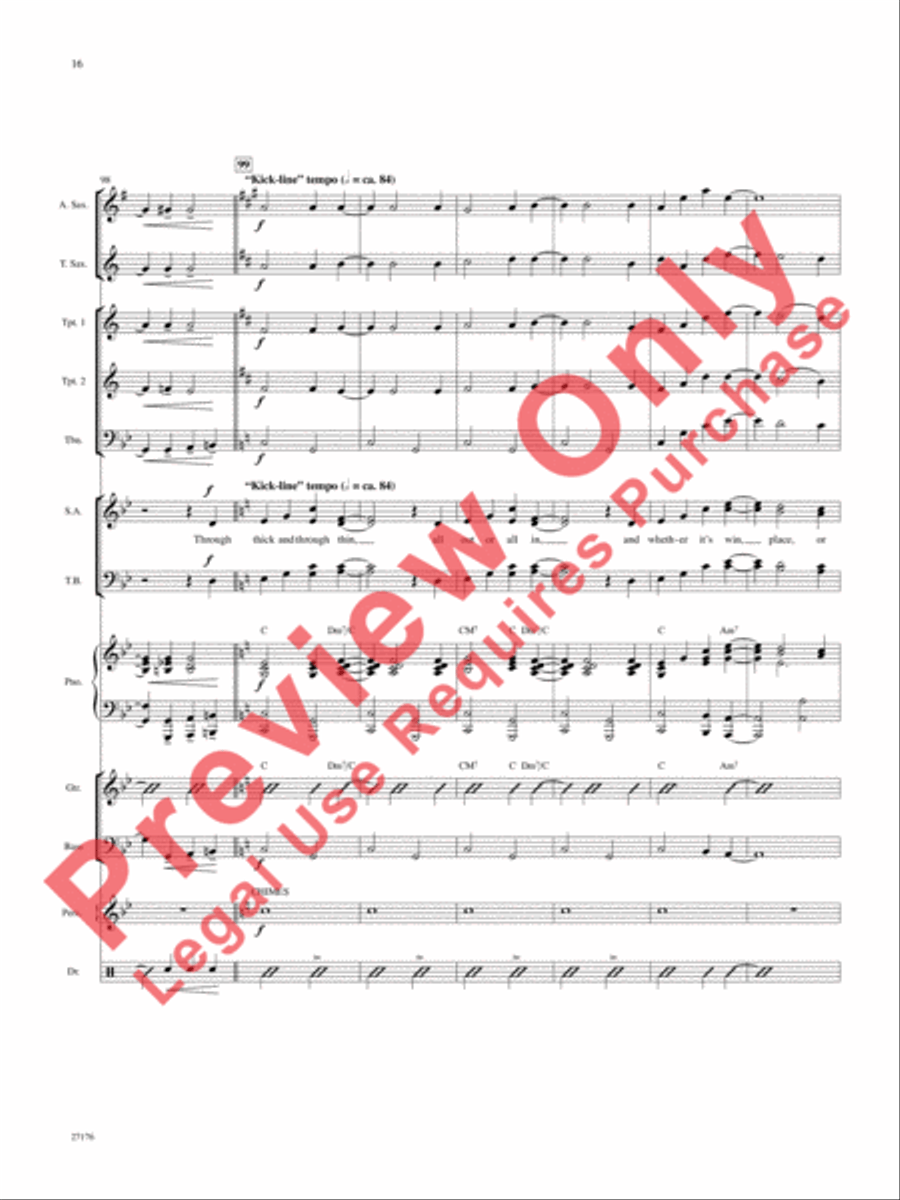 Together Wherever We Go Choir scores gallery preview page 17