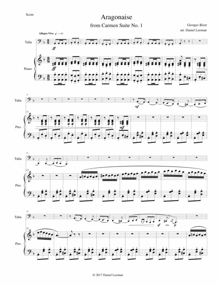 Aragonaise for Tuba & Piano image number null