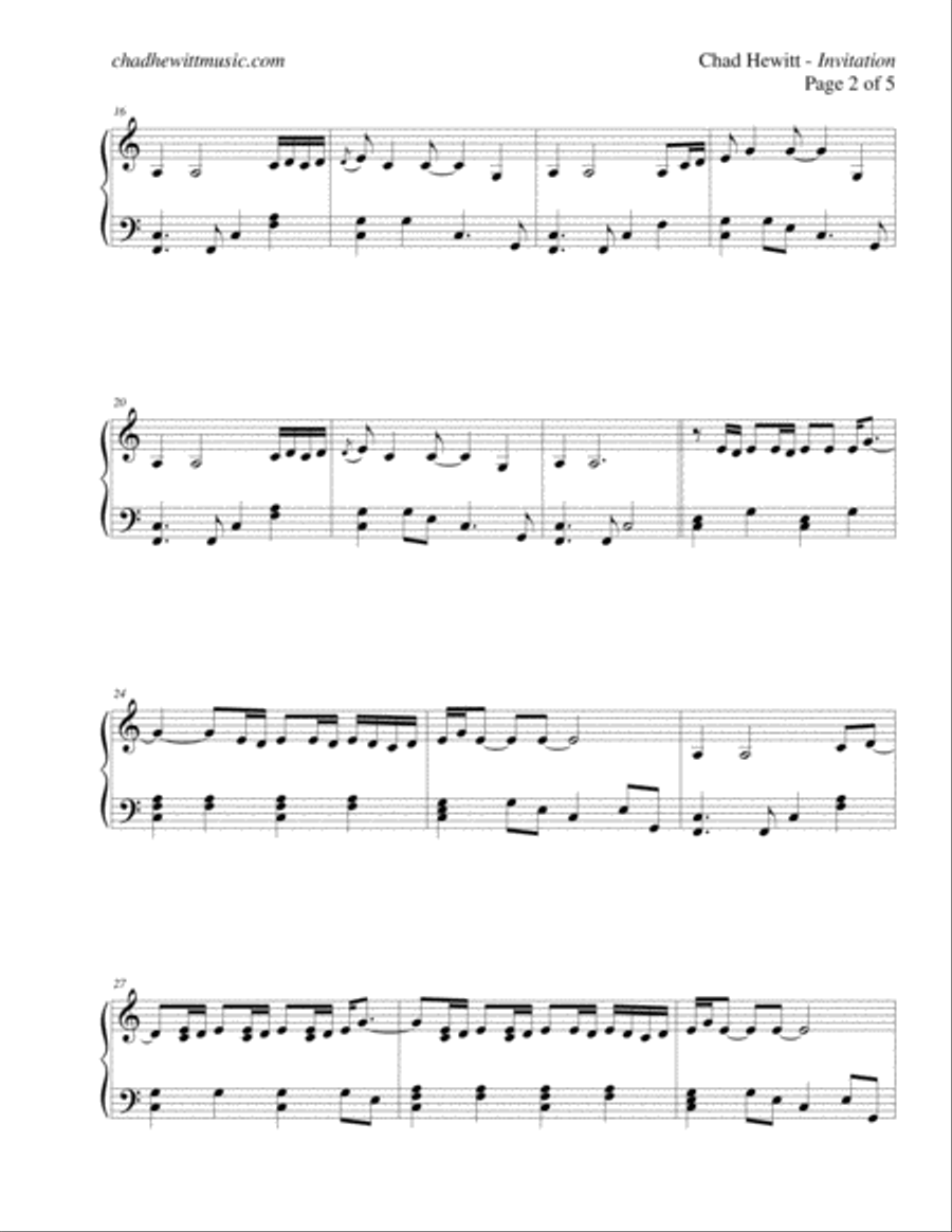 Invitation Invitation Piano Method scores gallery preview page 2