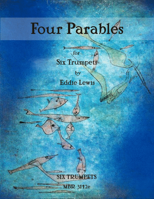 Book cover for Four Parables for Six Trumpets by Eddie Lewis