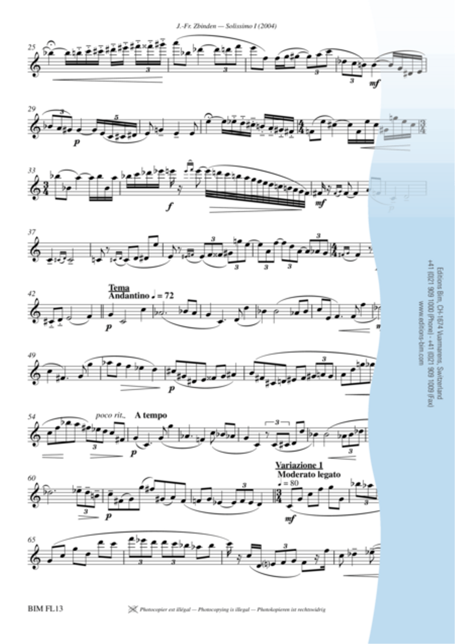Solissimo I Solissimo I Flute Solo scores gallery preview page 3