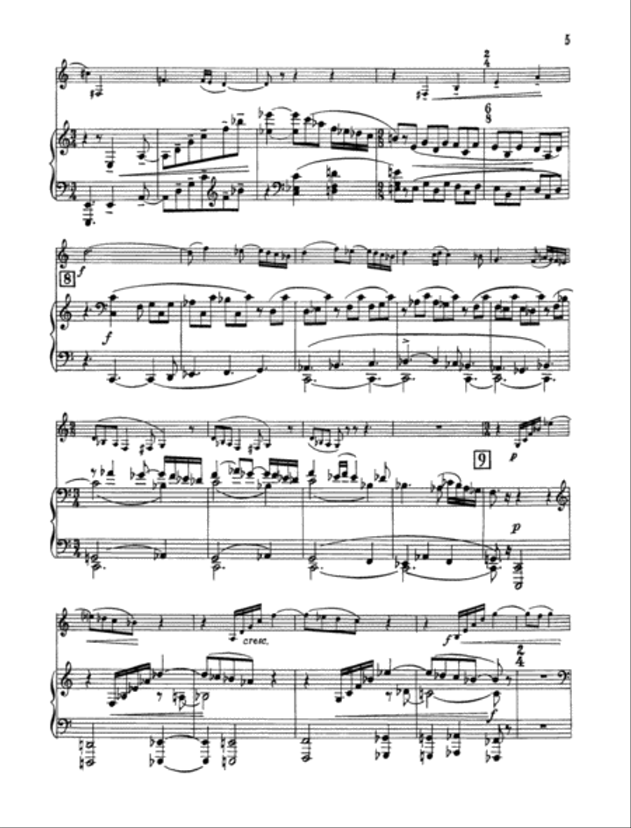Sonata in Bb B-Flat Clarinet scores gallery preview page 5