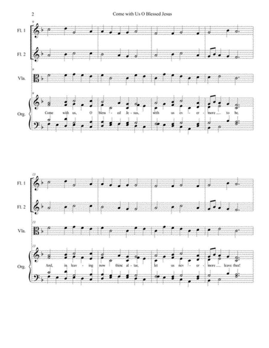 Come with Us O Blessed Jesus, Hymn Setting image number null