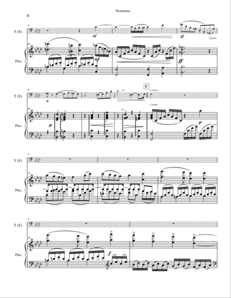 Nocturno, Op. 7 Brass Duet scores gallery preview page 6