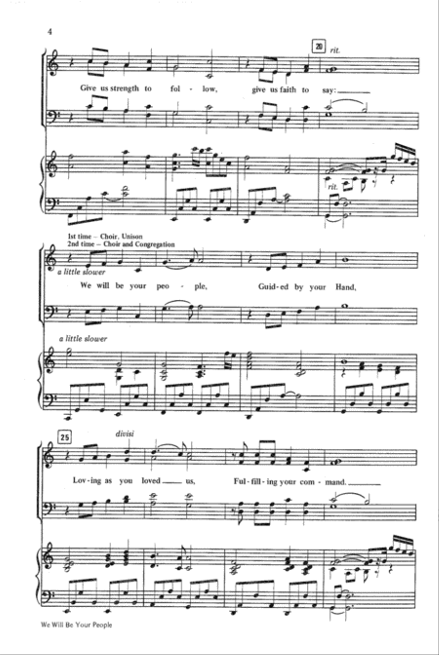 We Will Be Your People We Will Be Your People 4-Part scores gallery preview page 4