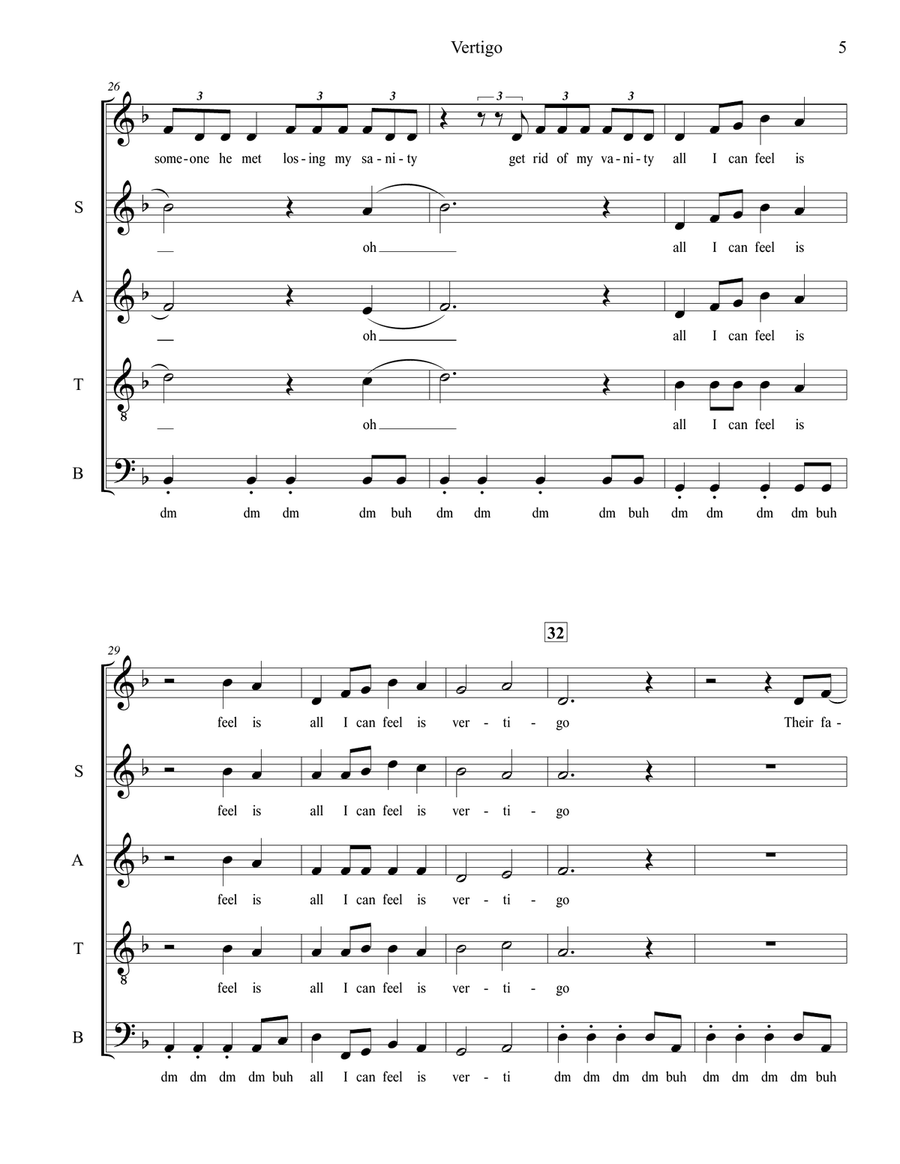 Vertigo Vertigo 4-Part scores gallery preview page 5
