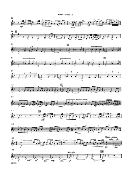 Alvamar Overture: 3rd B-flat Clarinet