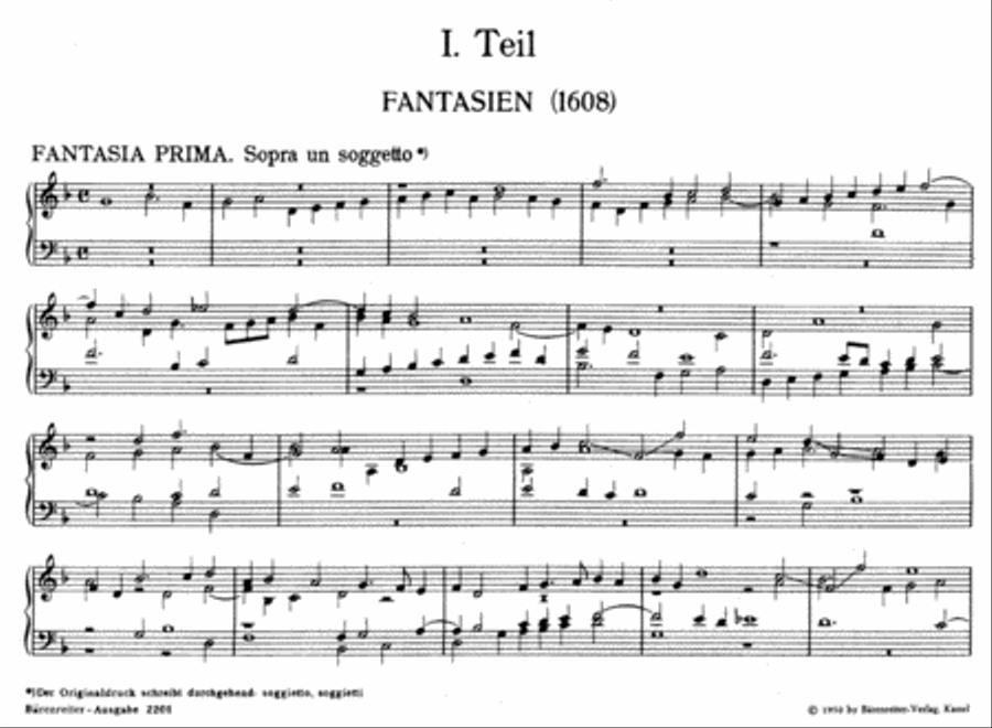 Fantasien, Canzoni alla Francese Harpsichord scores gallery preview page 2