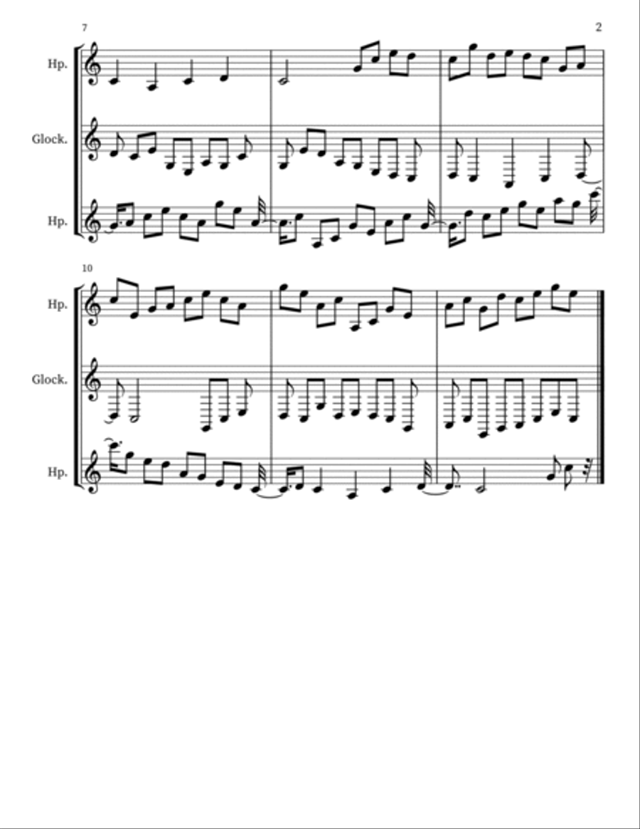 Z 146 for Harps and Glockenspiel Glockenspiel scores gallery preview page 2