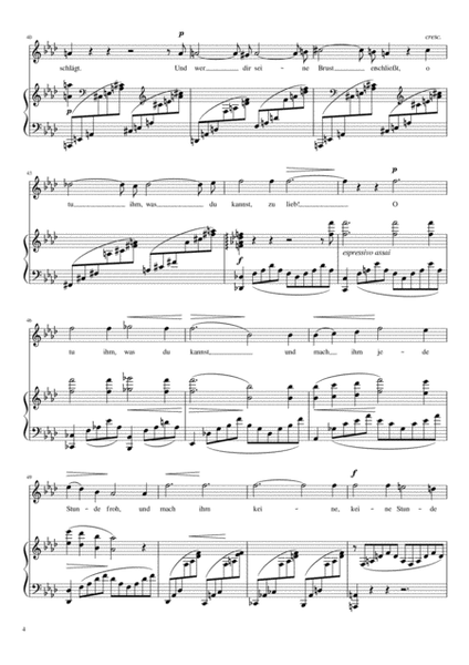 O lieb so lang du lieben kannst (Franz Liszt) [Medium High Voice; key: F]
