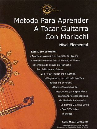 Book cover for Mariachi Method for Guitar