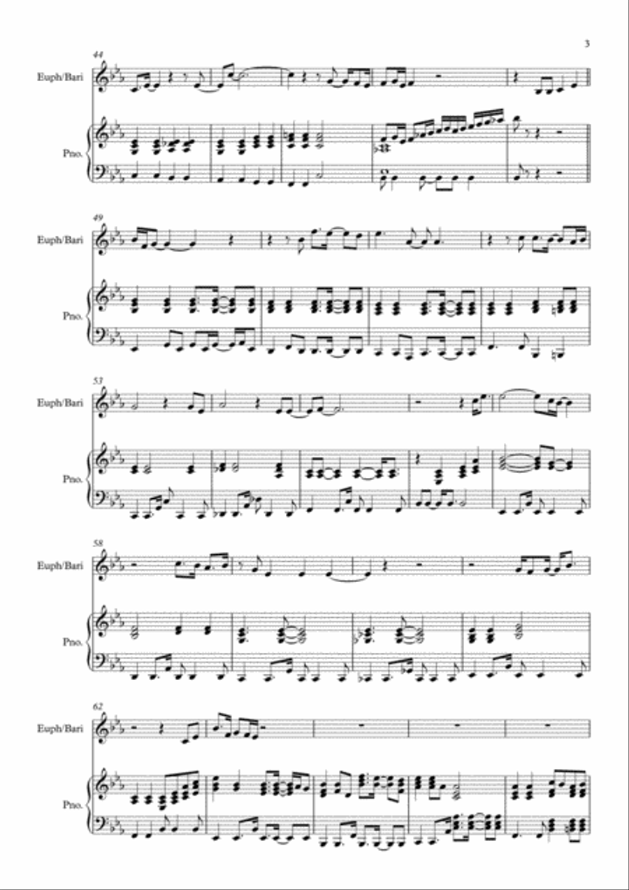 He Ain't Heavy, He's My Brother Brass Duet scores gallery preview page 3