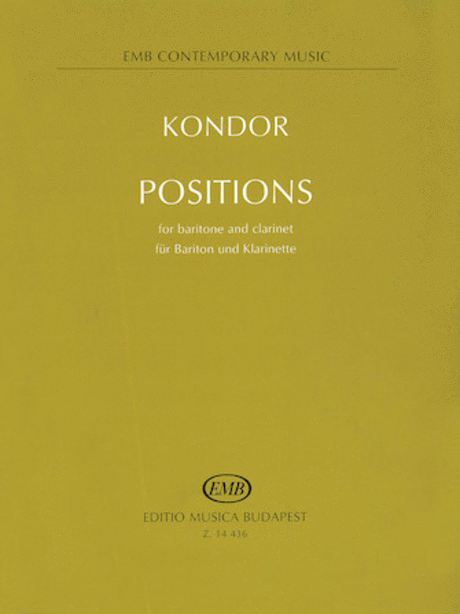 Positions Clarinet scores gallery preview page 1