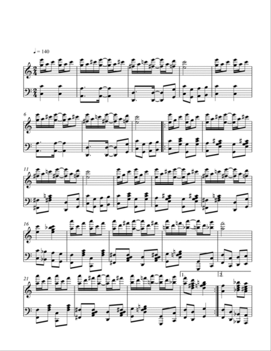 Greenridge Road Rag Piano Solo scores gallery preview page 2